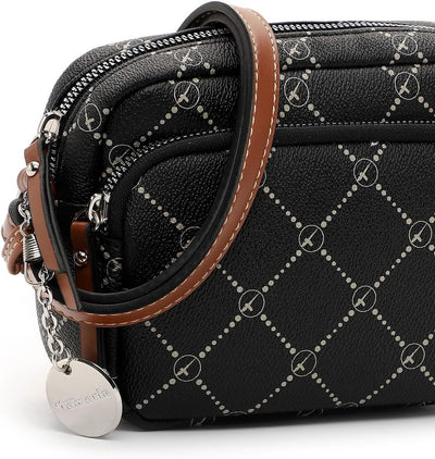 Tamaris Umhängetasche TAS Anastasia 31172 Damen Handtaschen Print Einheitsgrösse Black 100, Einheits