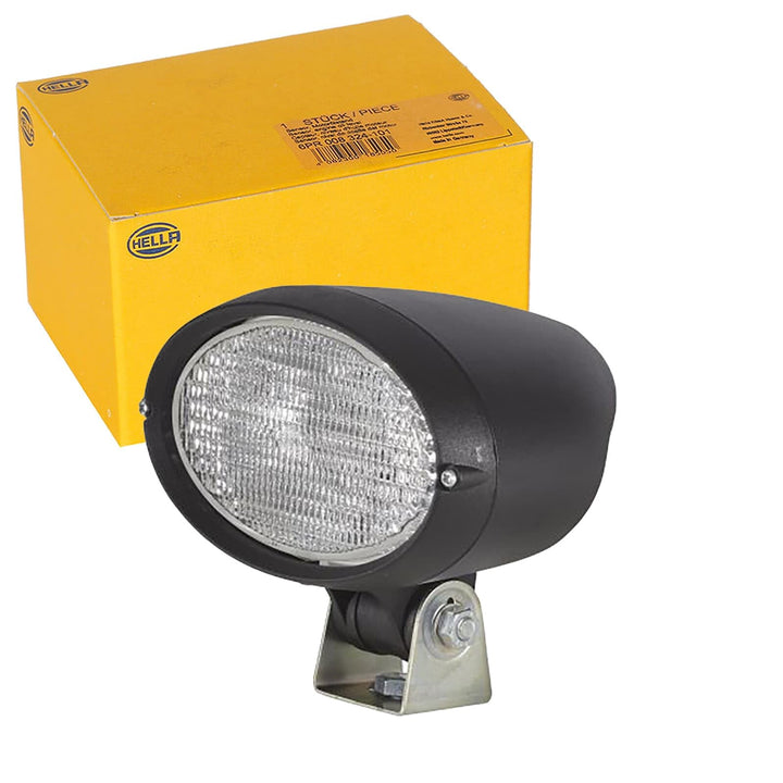 HELLA - Halogen-Arbeitsscheinwerfer - Oval 100 - 12V - Anbau/geschraubt - stehend/schwenkbarer Monta