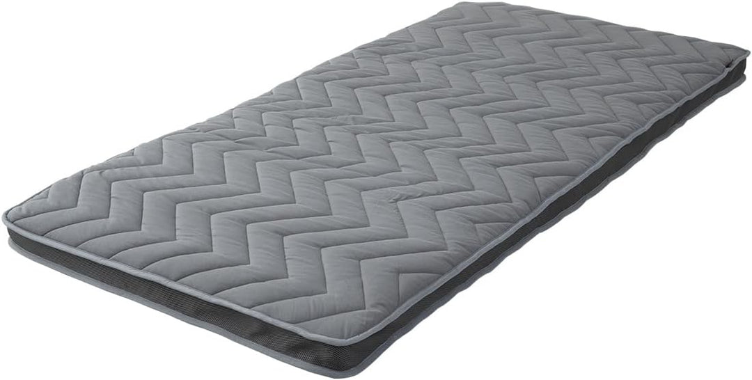 EMOOR Japanische Wollmischung Gepolsterte Futonmatratze GOMA 100 x 202 cm Grau (Fest), Urethan Zwick
