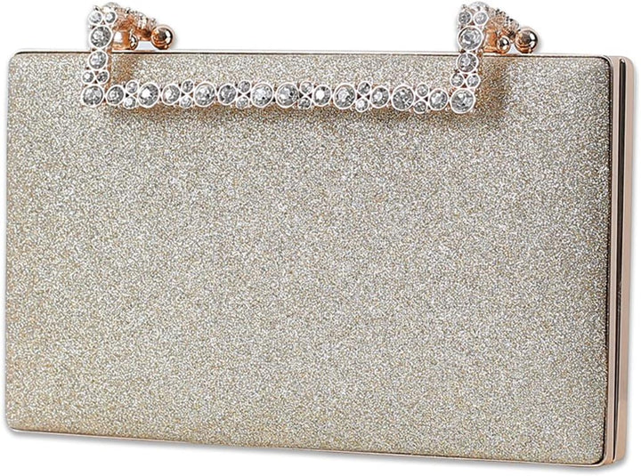 CORIOS Clutch Damen Glitzer Abendtasche Funkelnd Schultertasche Hochzeit Brautbörse Handtasche Glänz