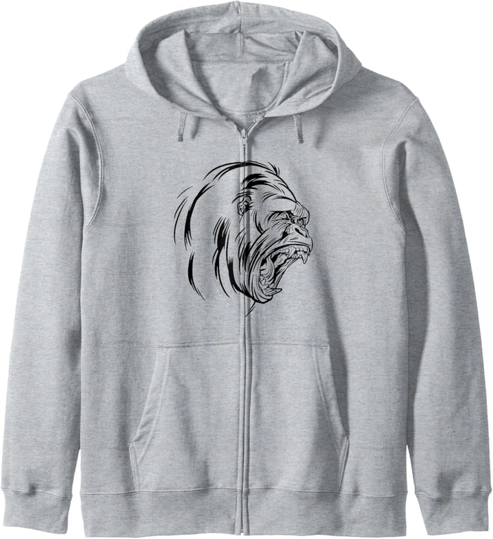 Gorilla Monkey Primate Zookeeper Lustiger Gorilla Kapuzenjacke
