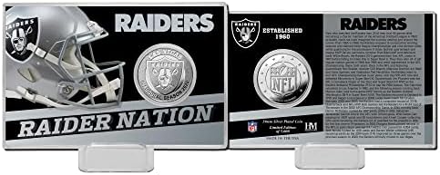 Highland Mint Las Vegas Raiders Team History Silver Coin Card