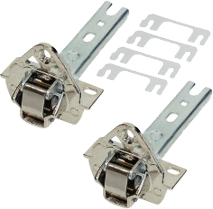 SPARES2GO Integriertes Türscharnier-Set, kompatibel mit De Dietrich Kühlschrank / Gefrierschrank (2