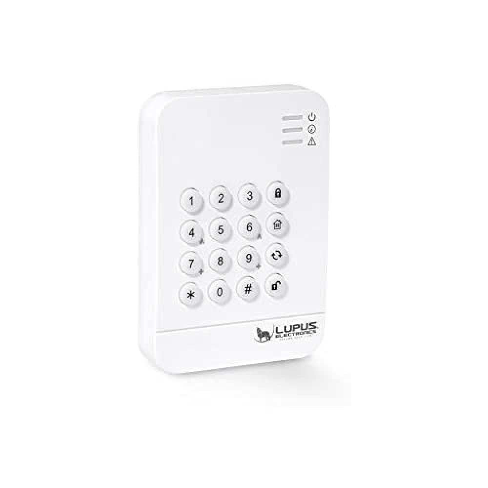LUPUSEC 12106 Keypad V2 für die XT Smarthome Alarmanlagen, PIN-Abfrage, Benutzeranzeige der Zentrale