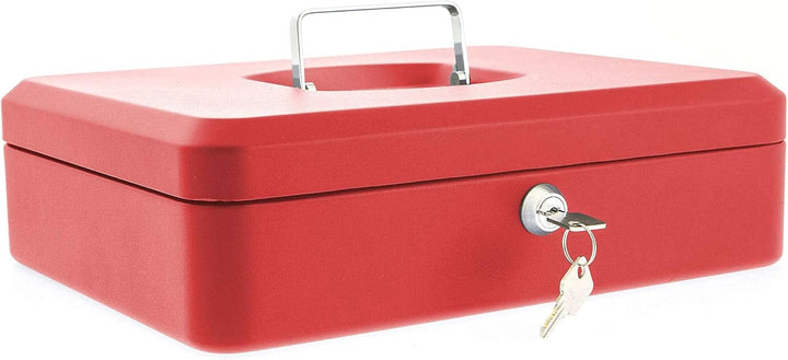 Sterling Locks 701990 Geldkassette, rot 300 x 90 x 240mm Rot, 300 x 90 x 240mm Rot