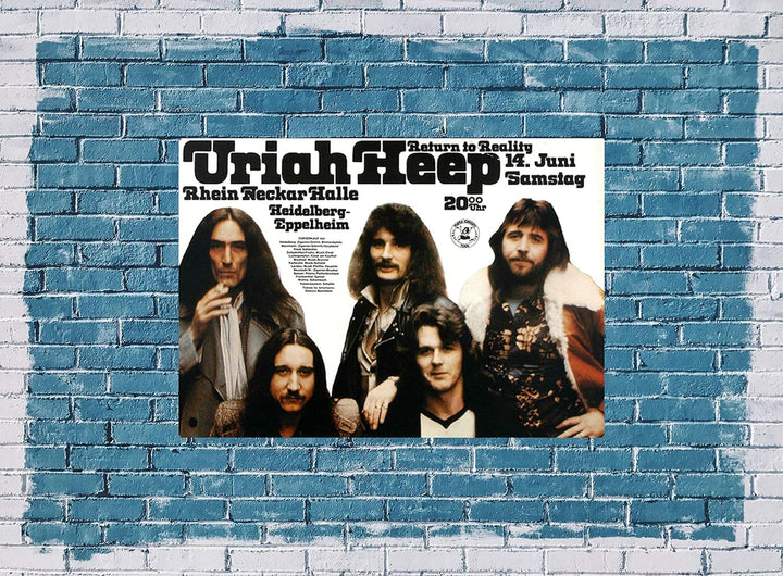 Uriah Heep - Return to Reality, Heidelberg 1975 » Konzertplakat/Premium Poster | Live Konzert Verans
