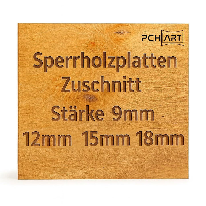 Birke Sperrholz 15mm – WG/WG Mehrschichtplatte in 110x30 cm – stabile Holzplatte für Handwerk, Model