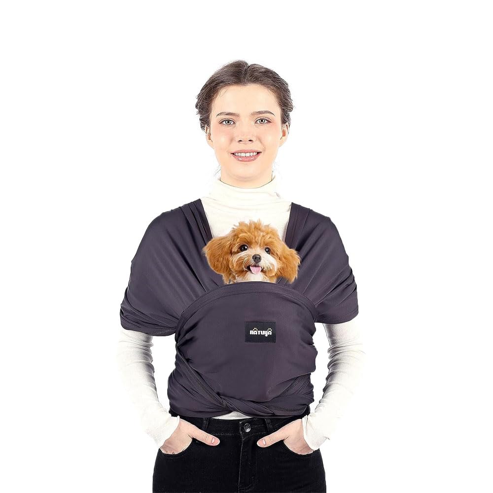 NATUYA Hundetragetasche, leichte freihändige Welpen-Tragetasche, Anti-Angst-Katzenschlinge, grössenv