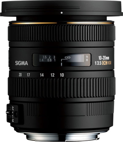Sigma 10-20 mm F3,5 EX DC HSM-Objektiv (82 mm Filtergewinde, für Canon Objektivbajonett) für Canon