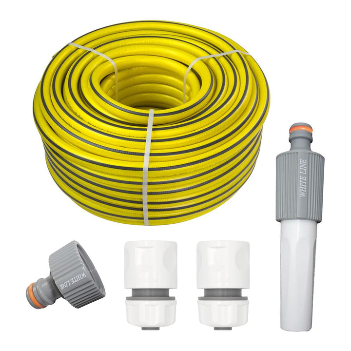 Stabilo-Sanitaer Premium Gartenschlauch Set mit 1/2' 25m Schlauch und Armaturen für Gardena-System