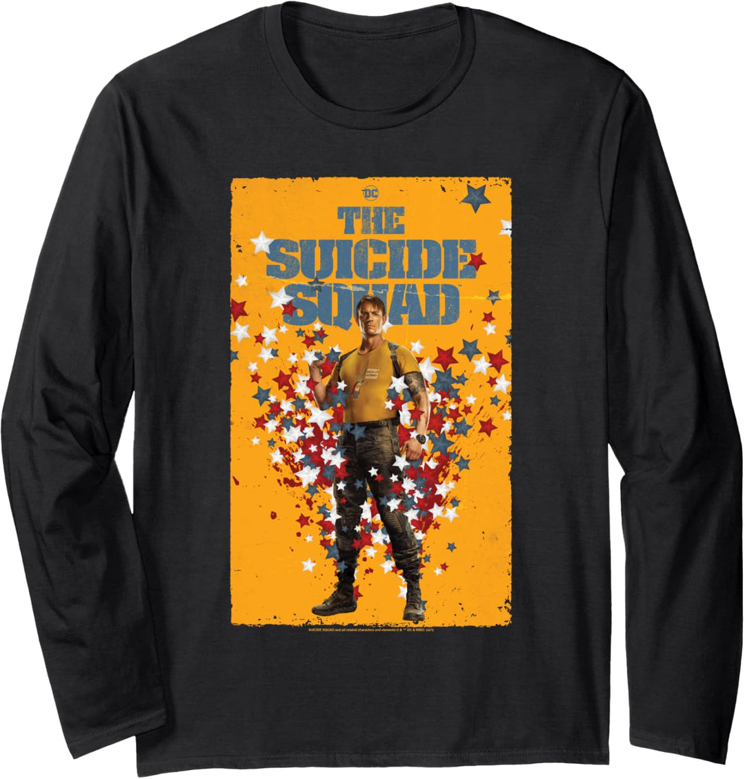 The Suicide Squad Rick Flag Poster Langarmshirt