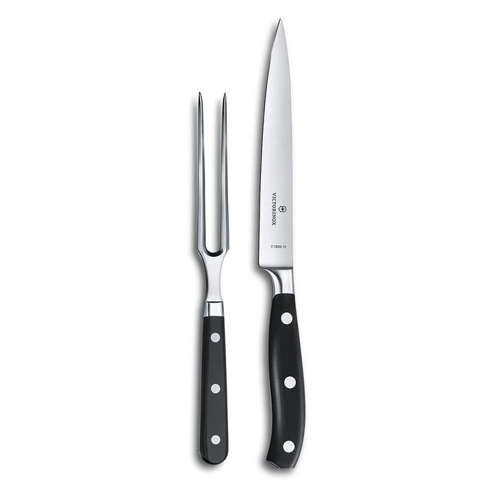 Victorinox, Grand Maître, Profi Tranchier-Set, 2-teilig, Extra Scharfe Klinge, 20 cm, Robuster Kunst
