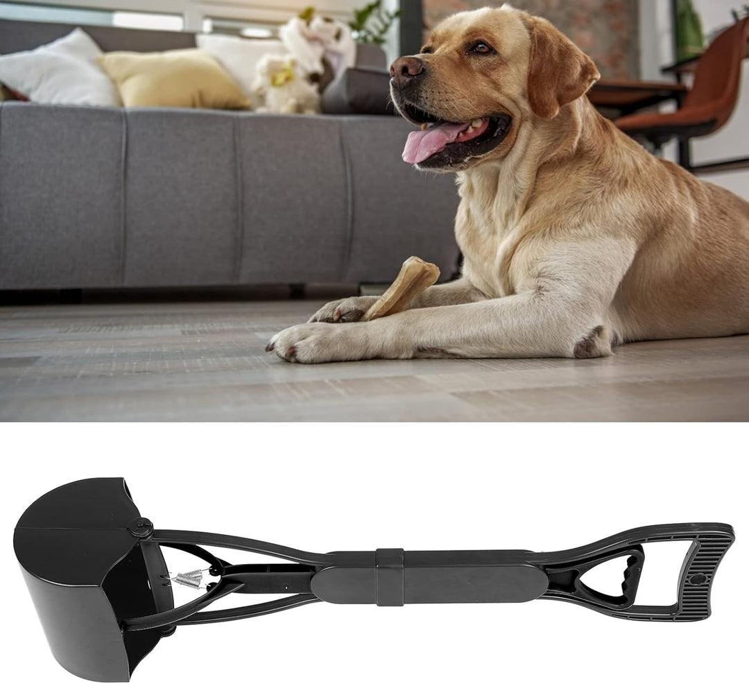 Schaufel für Hunde, Einfacher Kotschaufelpflücker Oben, Haustierkotgreifer mit Extra Langem Griff Tr