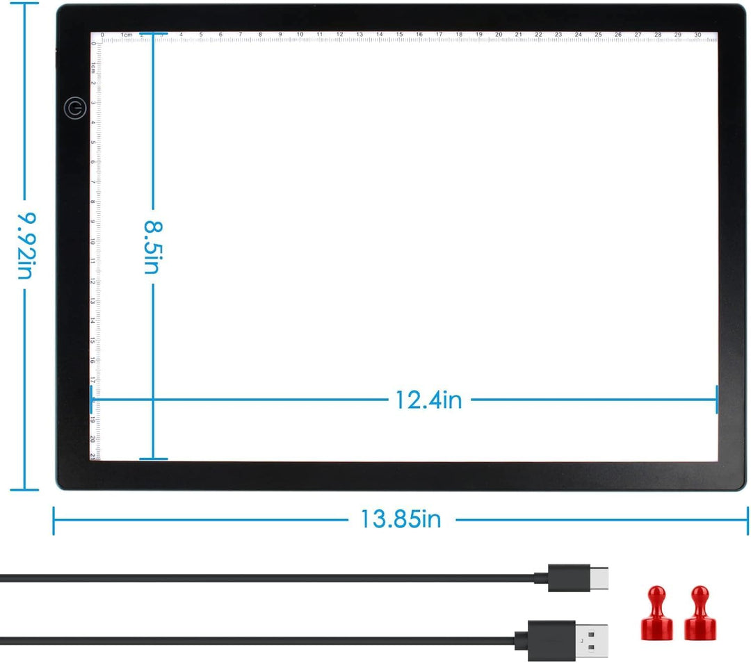 TCNEWCL Diascanner zum Digitalisieren, Film Dias-Scanner Tragbarer, 30 x 21 Zentimeter LED Lichtpane