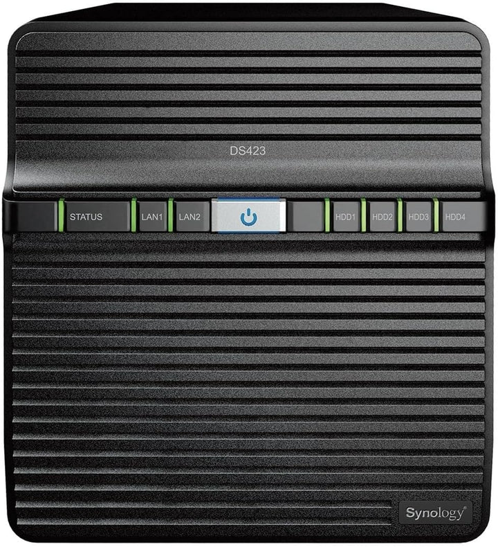 Synology DS423 4-Bay Diskstation NAS (Realtek RTD1619B 4-Core 1.7 GHz 2GB DDR4 Ram 2xRJ-45 1GbE LAN-