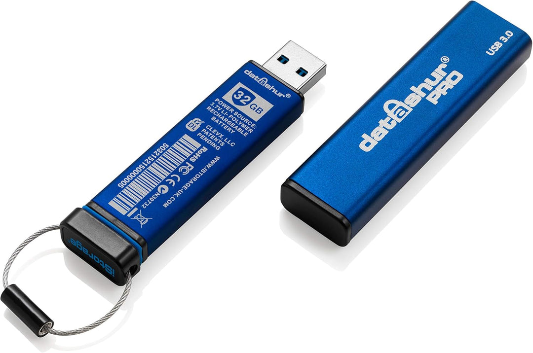 iStorage datAshur PRO 32 GB - Verschlüsselter USB-Speicherstick - Zertifiziert nach FIPS 140-2 Level