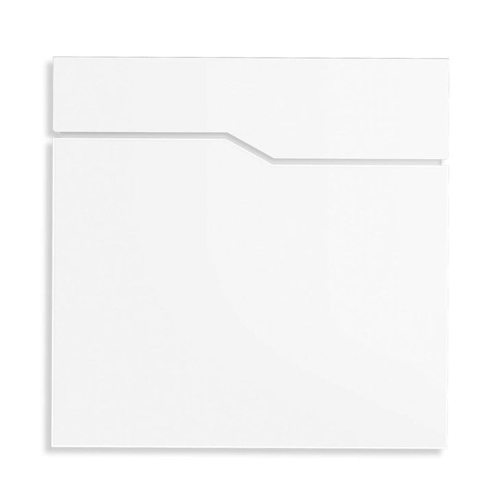 Metzler Briefkasten pulverbeschichtet in Verkehrsweiss RAL9016 - Wandbriefkasten mit Zeitungsfach -