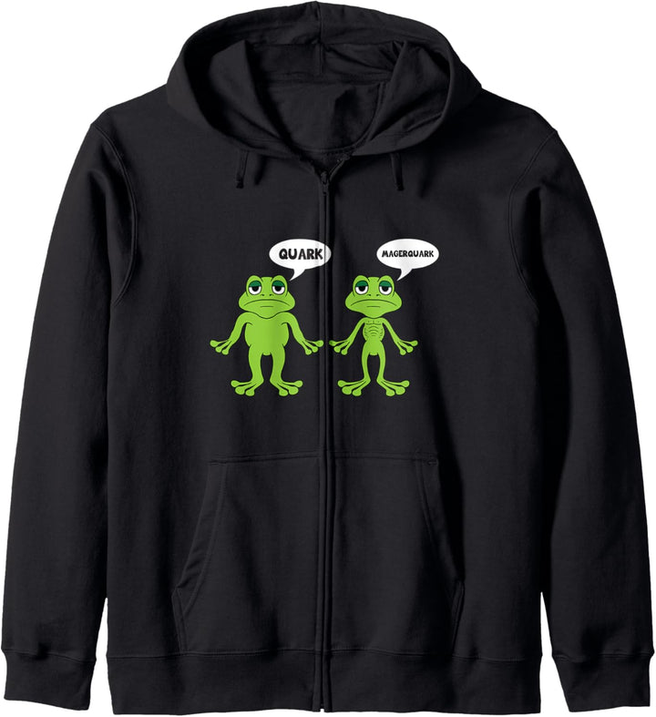 Quark Magerquark - lustige Frosch Grafik Kapuzenjacke