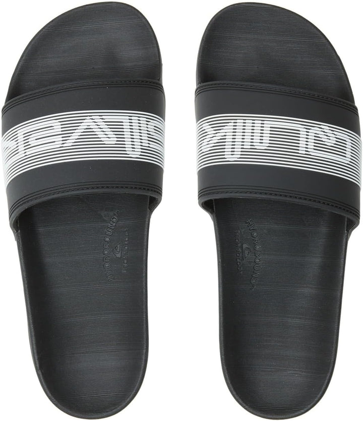 Quiksilver Herren Rivi Wordmark Slide Sandale, 40 EU Black 3