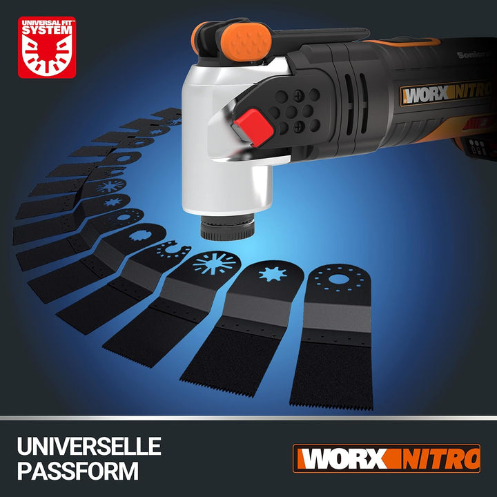 WORX WX693.9 NITRO Sonicrafter Akku Multifunktionswerkzeug 20V – bürstenloser Motor – vielseitig zum