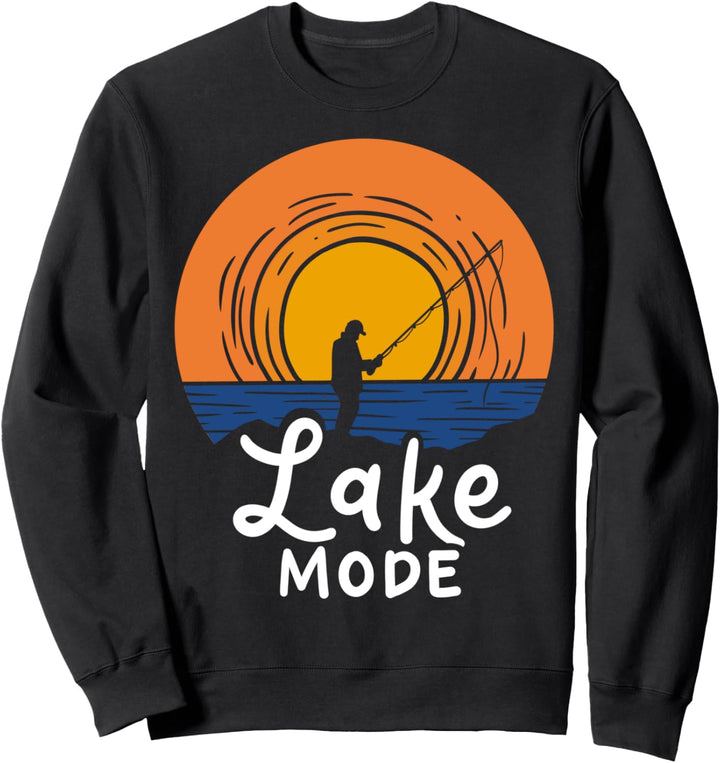Lake Mode Angelgeschenk für Angler Sweatshirt