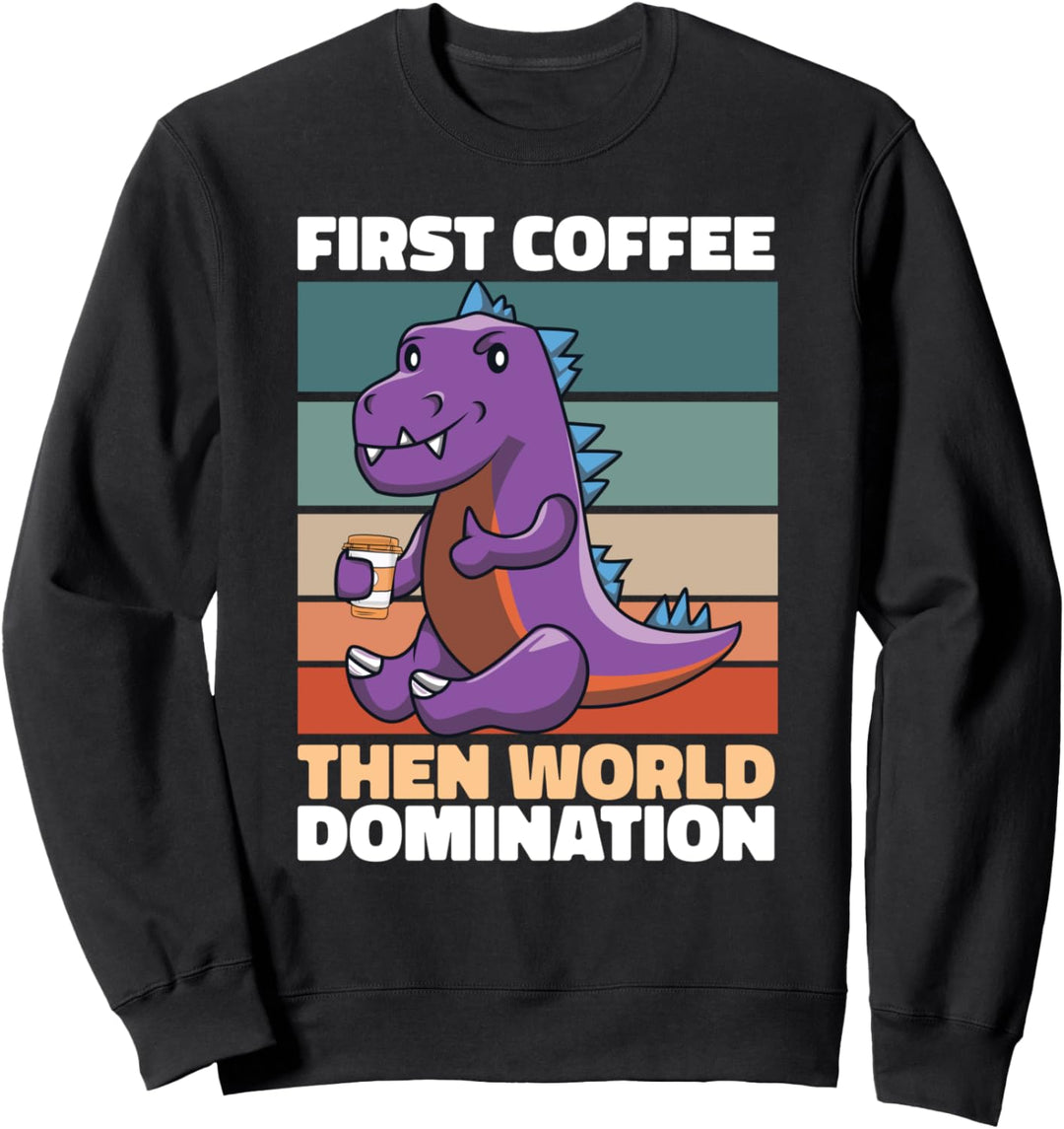 Dinosaurier Kaffee Archäologie Saurier - Archäologe Dino Sweatshirt