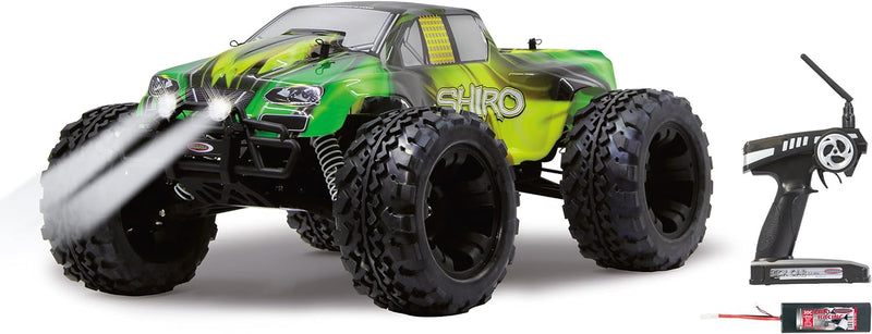 JAMARA 053367 - Fahrzeug Shiro 1:10 EP 4WD LED Lipo 2,4G, Monstertruck, Gross