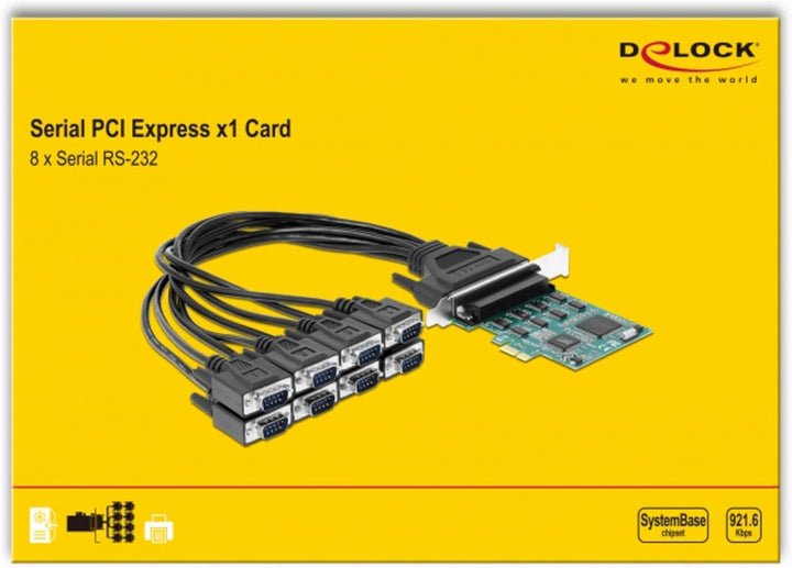 Delock PCI Express Karte zu 8 x Seriell RS-232