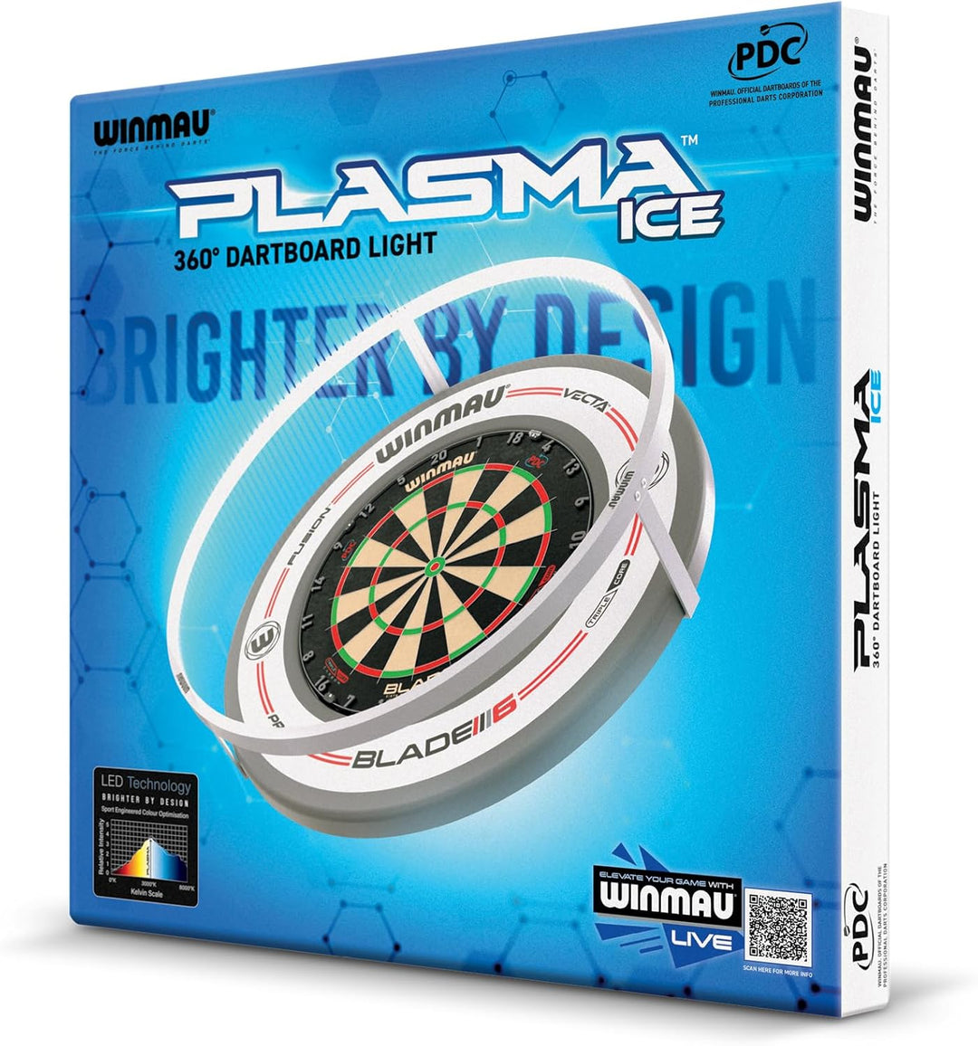 WINMAU Plasma Dartboard-Lichtserie - Original schwarzes Plasmalicht - Plasma-Eisweisslicht - Bündeln