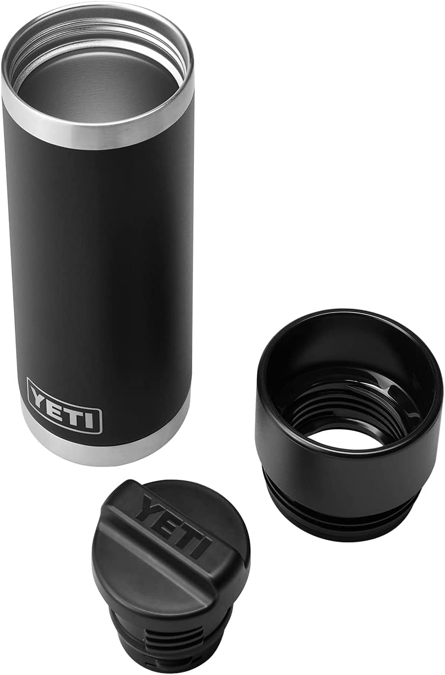YETI Rambler Flasche mit hotshot-verschluss, Black, 18oz (532ml), Black