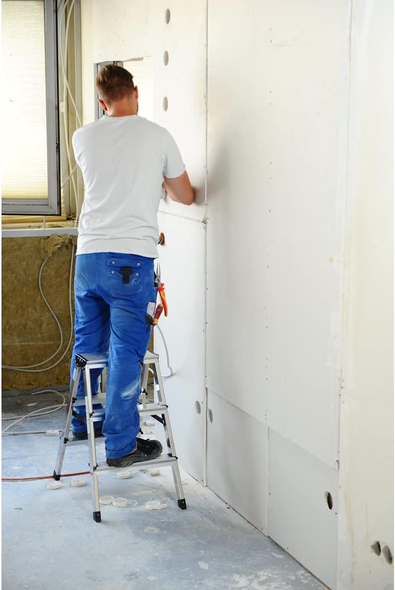 STUFEN-DOPPELLEITER 2X3 STUFEN ALU