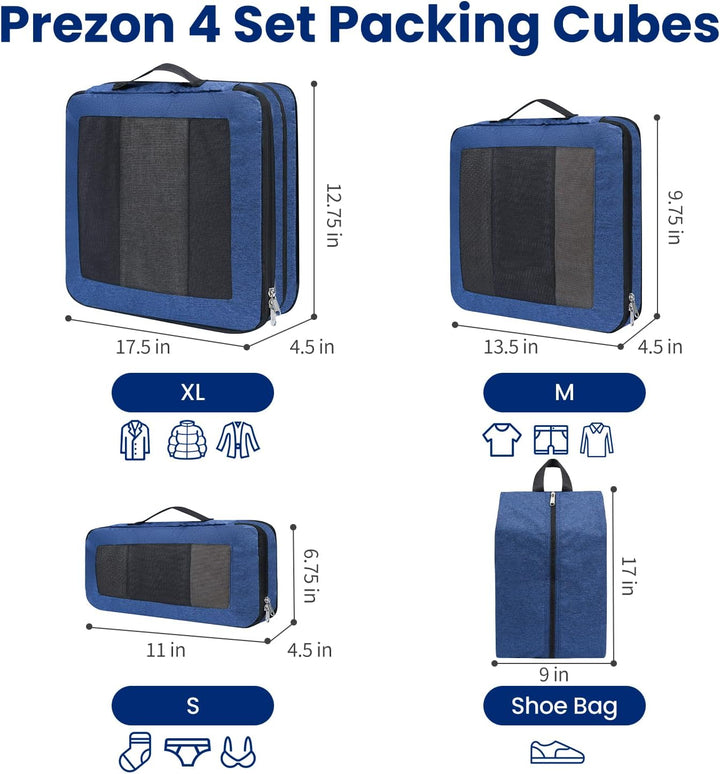 Kompressions-Packwürfel, Verbessertes Netzfenster, Sichtbar und Tragbar, Erweiterbare Reisegepäck-Or