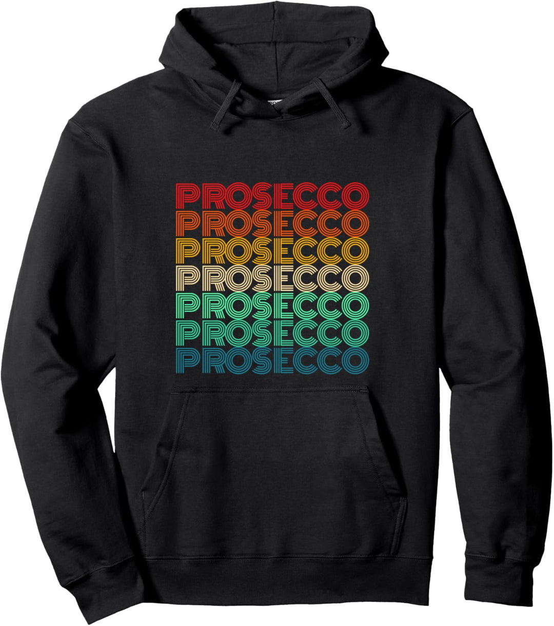 Prosecco Design für Nostalgiker Pullover Hoodie