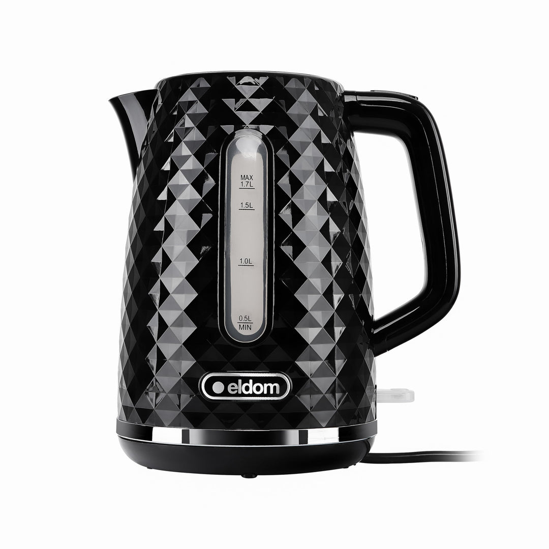 eldom C280 Wasserkocher | 1,7 Liter Kapazität | Retro Teekocher mit 2200W Leistung | 360°-Sockel | W