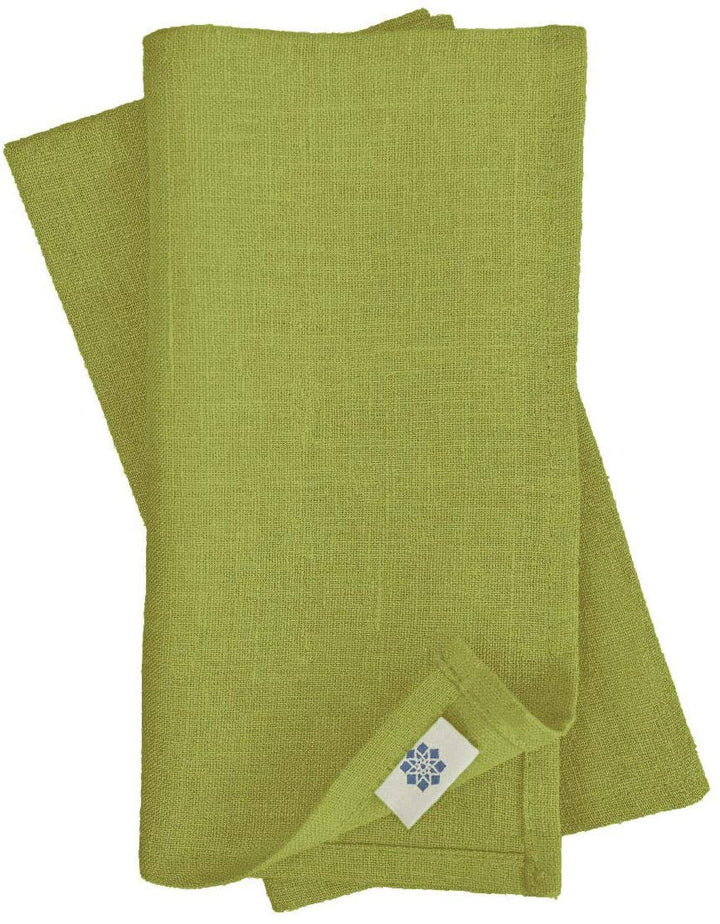 Linen & Cotton Hochwertige 4 x Stoffservietten/Servietten Stoff/Leinenservietten Hygge -100% Leinen,