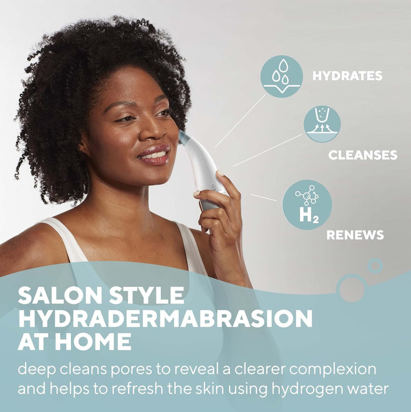 HoMedics Refresh Hydradermabrasion Cleanser - Mitesser-Entferner & Akne-Behandlung Werkzeug, Vakuum-