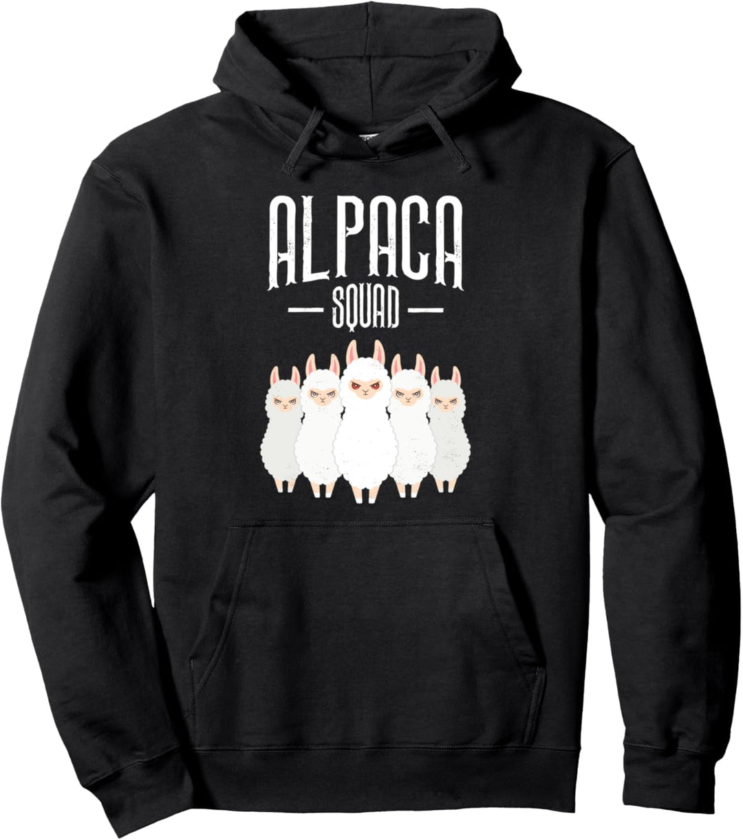 Alpaca Squad, Alpaka Illustration Pullover Hoodie