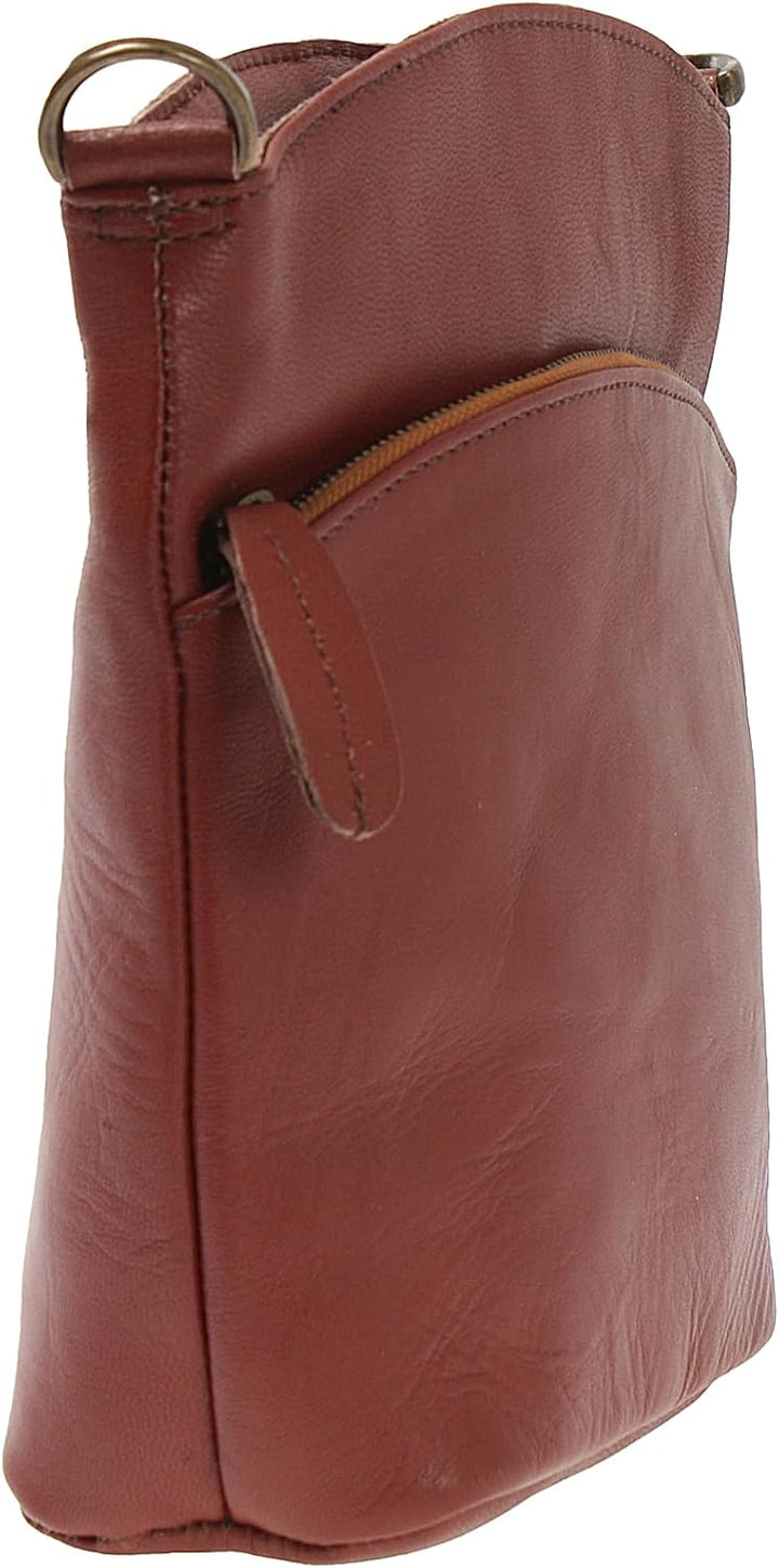 LECONI kleine Umhängetasche Damen Schultertasche Handtasche Freizeittasche Damentasche Ledertasche v