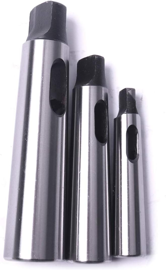 ATOPLEE 3 Stück Morsekegel Bohrbüchse Reduzierstück für Drehmaschine Fräsen(MT1 auf MT2,MT2 auf MT3,