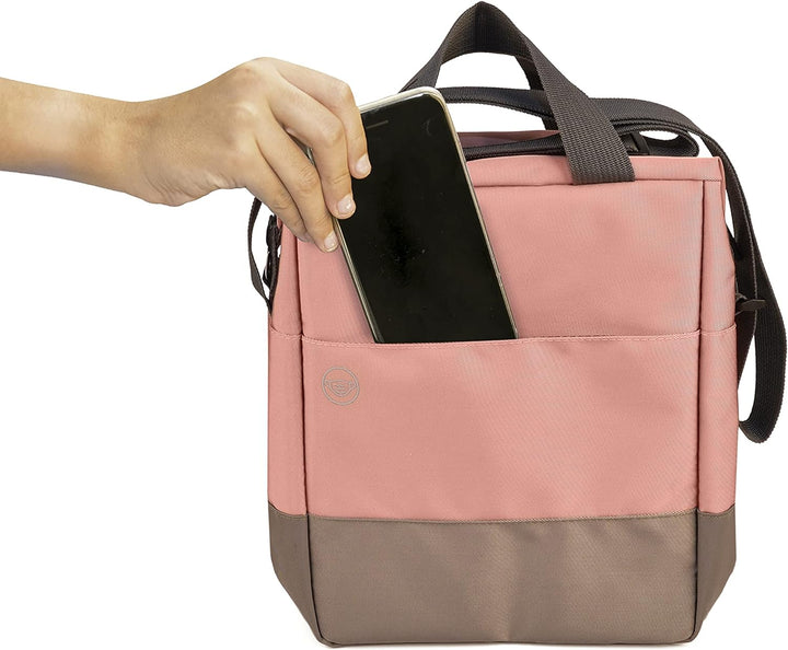IRIS 8411398901541 LUNCHBAG URBAN SOFT PINK, 18/8 Stainless Steel