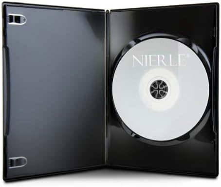 Amaray DVD Hüllen, Slim 7 mm, Maschinen-pack-Qualität, Schwarz, 50 Stück