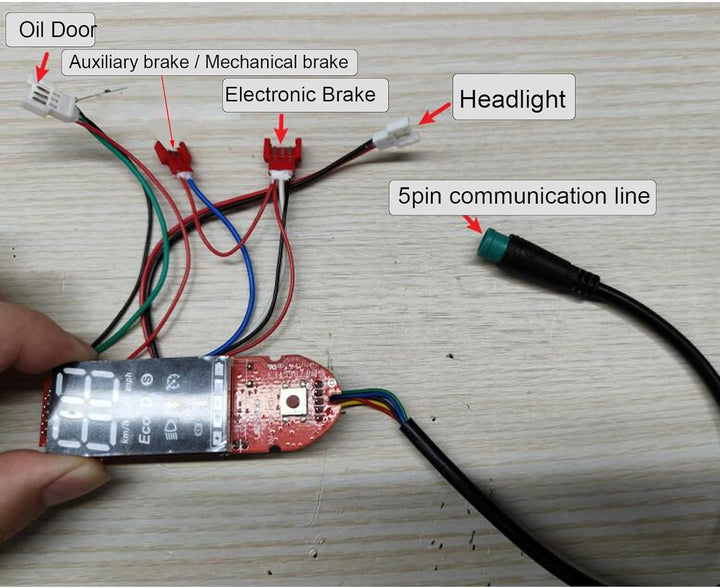Alomejor Elektroroller-Armaturenbrett, Scooter-Bluetooth-Leiterplatte, Ersatzteil für