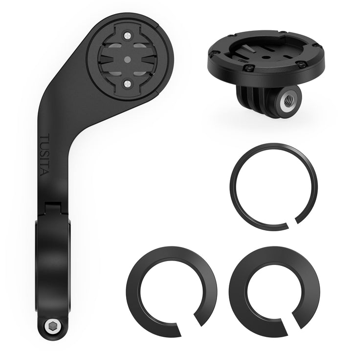 TUSITA Halterung Kit Kompatibel mit Garmin Edge GPS Fahrradcomputer, für Scheinwerfer Kamera, 010-13