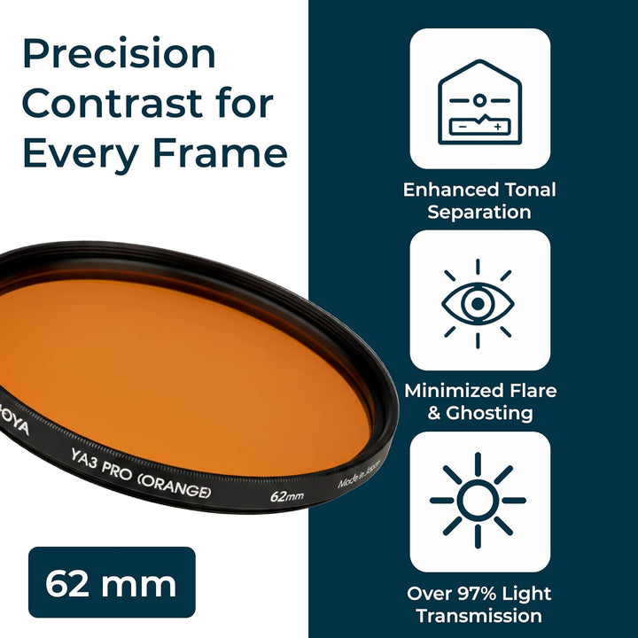 62.0MM YA3 Pro （ORANGE） 62mm Orange YA3, 62mm Orange YA3