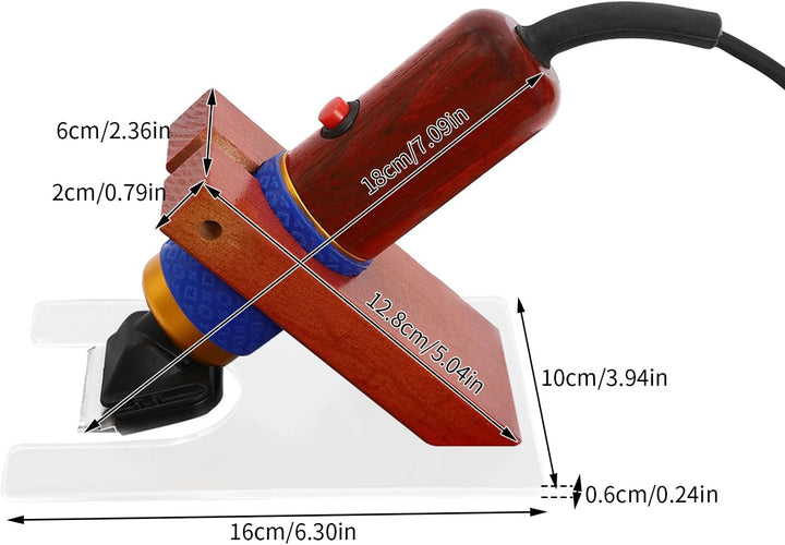 Elektrischer Teppichschneider mit Geschwindigkeitsregler & 2 Klingen,HC-22 Tufting-Trimmer mit Führu