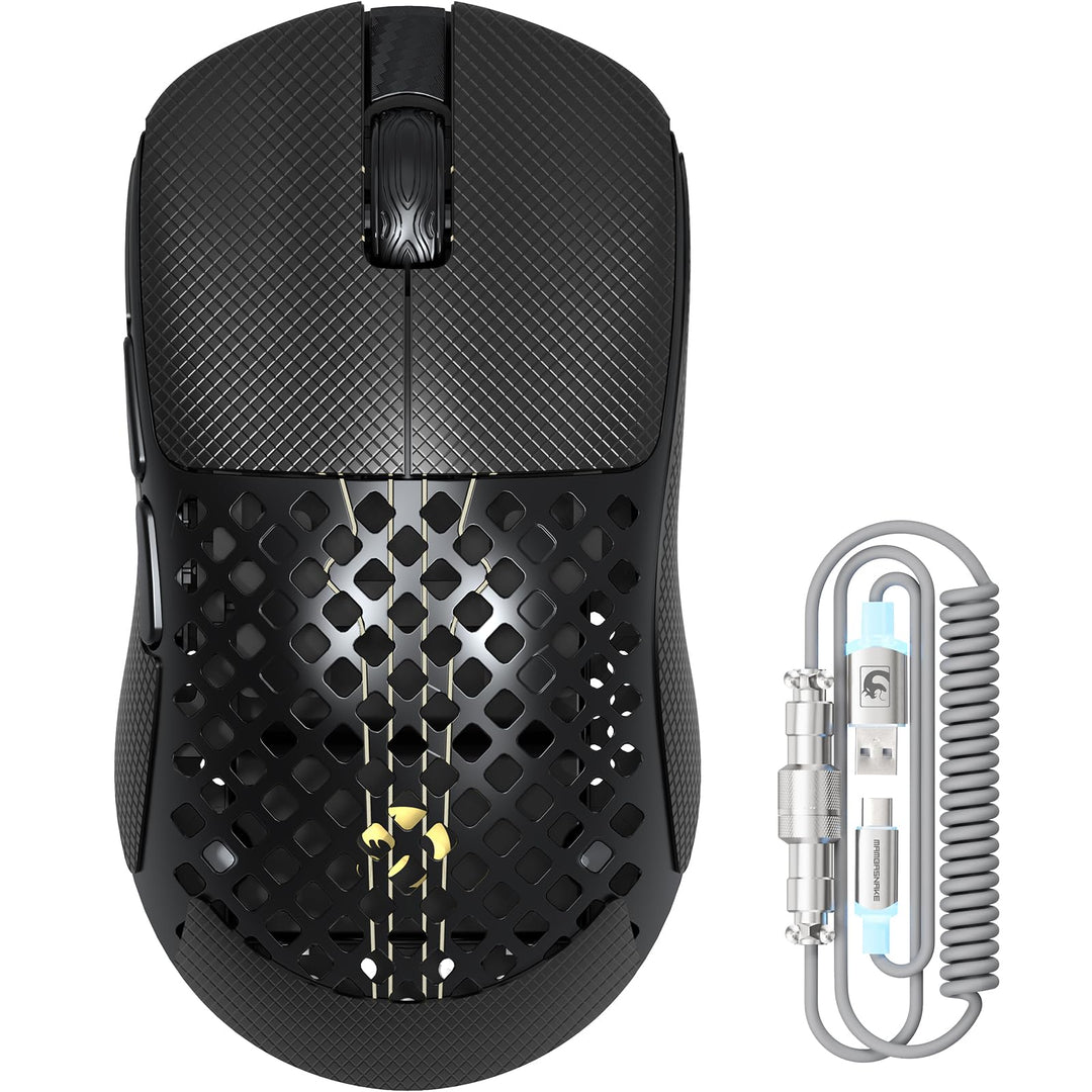 MAMBASNAKE M2 Ultra-Lightweight Wireless Gaming Mouse, PAW3395PRO Sensor 40000 DPI, 41g Carbon Fiber