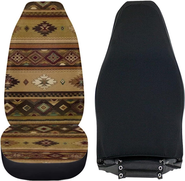 Showudesigns Boho Aztec Autositzbezüge Vordersitze Nur Südwesten Autozubehör für Frauen Männer Auto