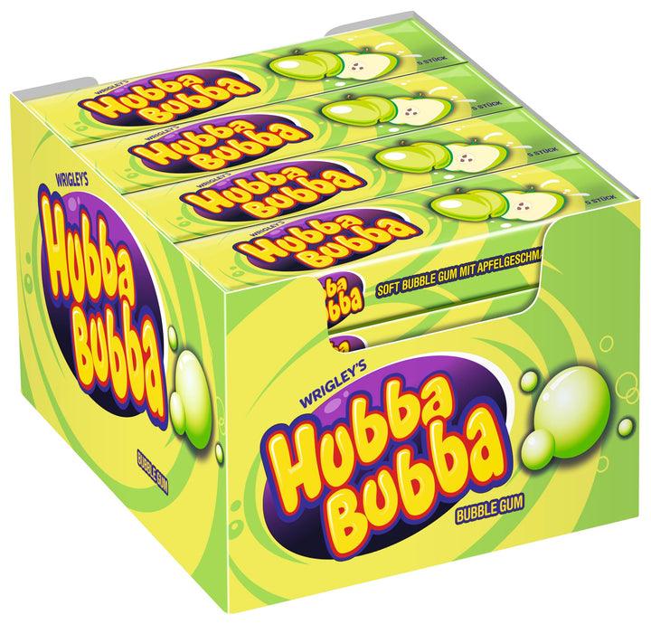 Hubba Bubba Kaugummi Apfel, 20er Pack (20 x 5 Stück), Apfel