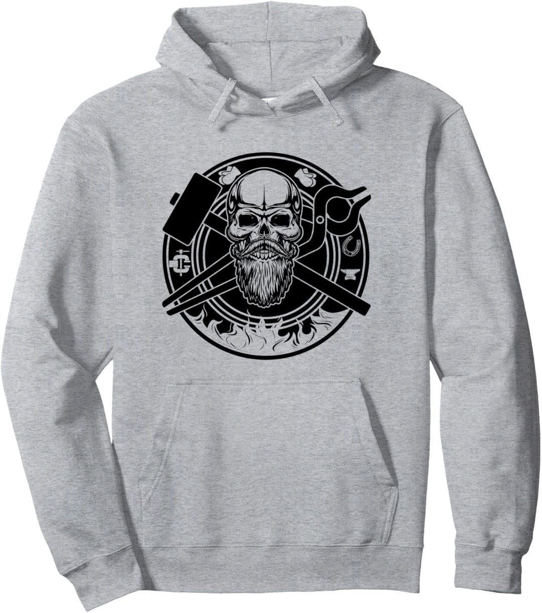 Handwerk & Handwerk Beruf - Skull Metalsmith Blacksmith Pullover Hoodie