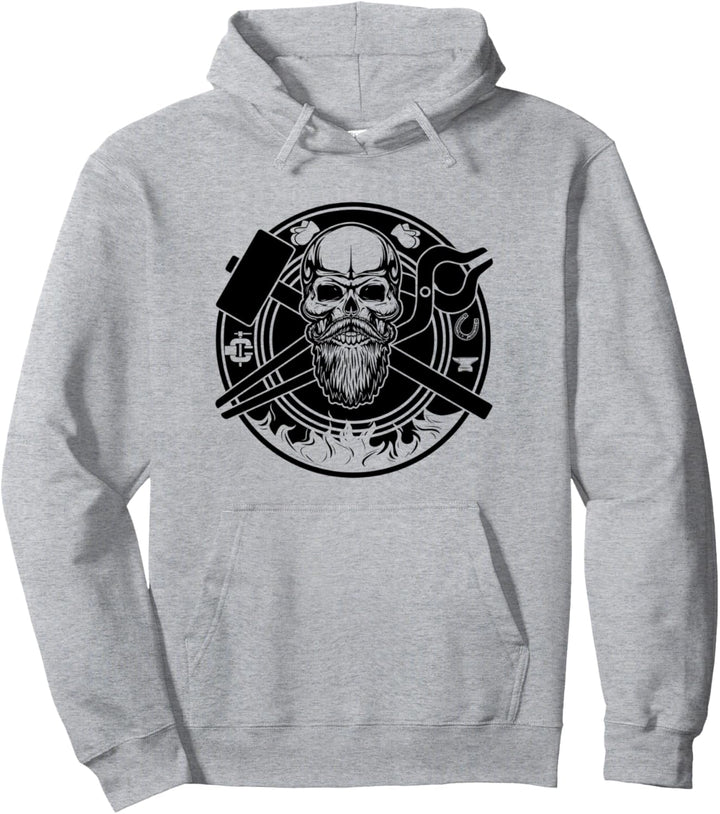 Handwerk & Handwerk Beruf - Skull Metalsmith Blacksmith Pullover Hoodie